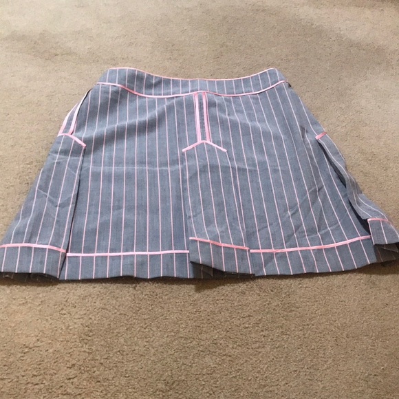 🌸NEW🌸 Moschino Cheap and Chic Vintage Rare Pink Pinstripe Skirt - Picture 2 of 15